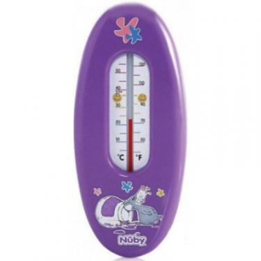 Термометр для воды Nuby для воды, 0м+, фиолетовый с мышкой Фото
