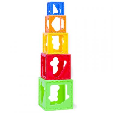 Развивающая игрушка BeBeLino Кубики-Пирамидка Фото