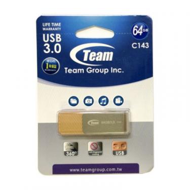 USB флеш накопитель Team 64GB C143 Brown USB 3.0 Фото 1
