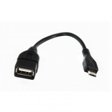 Дата кабель Vinga OTG USB 2.0 AF to Micro 5P 0.1m Фото