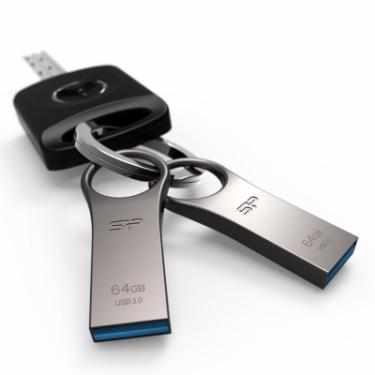 USB флеш накопитель Silicon Power 64GB Jewel J80 Titanium USB 3.0 Фото 1