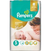 Подгузники Pampers Premium Care Junior Размер 5 (11-18 кг) 18 шт Фото 1