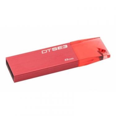 USB флеш накопитель Kingston 8GB DTSE3 Metalic Red USB 2.0 Фото 1
