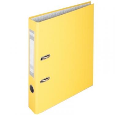 Папка - регистратор Buromax А4, 50мм, JOBMAX PP, yellow, built-up Фото