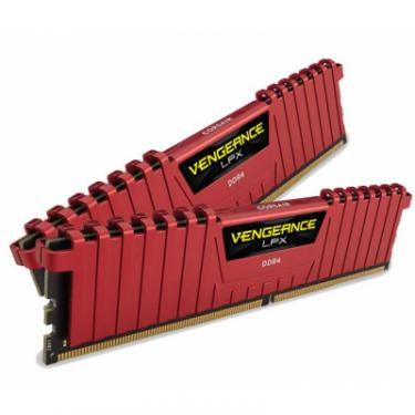 Модуль памяти для компьютера Corsair DDR4 16GB (2x8GB) 2400 MHz Vengeance LPX Red Фото 2