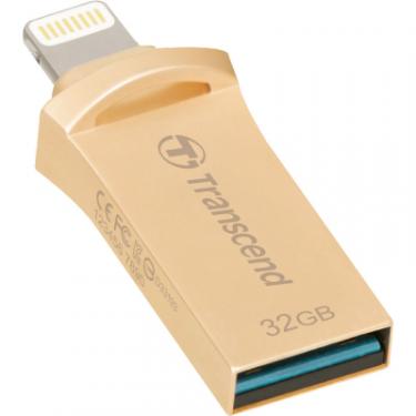 USB флеш накопитель Transcend 32GB JetDrive Go 500 Gold USB 3.1/Lightning Фото 3