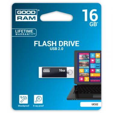 USB флеш накопитель Goodram 16GB Cube Black USB 2.0 Фото 2