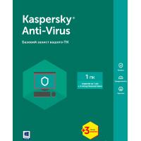 Антивирус Kaspersky Anti-Virus 2017 1 ПК 1 год + 3 мес Base Box Фото