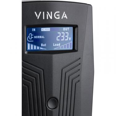 Источник бесперебойного питания Vinga LCD 600VA plastic case Фото 5