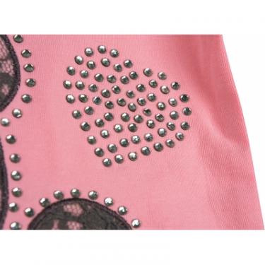 Набор детской одежды Breeze кофта и брюки розовый c серым меланж с мишкой Фото 2