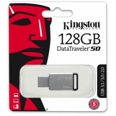 USB флеш накопитель Kingston 128GB DT50 USB 3.1 Фото 3