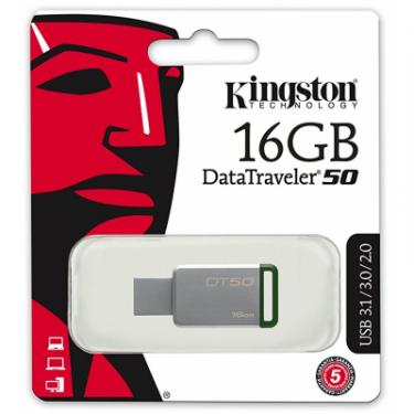 USB флеш накопитель Kingston 16GB DT50 USB 3.1 Фото 3