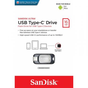 USB флеш накопитель SanDisk 16GB Ultra Type C USB 3.1 Фото 5