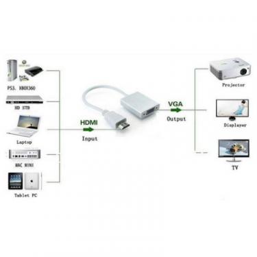 Переходник ST-Lab HDMI male to VGA F (с кабелями аудио и питания от Фото 9