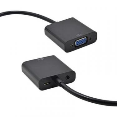 Переходник ST-Lab HDMI male to VGA F (с кабелями аудио и питания от Фото 4