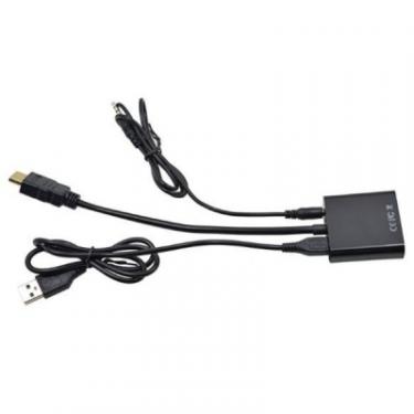 Переходник ST-Lab HDMI male to VGA F (с кабелями аудио и питания от Фото 5