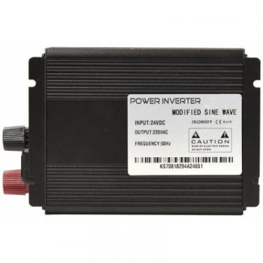 Автомобильный инвертор PowerPlant 24V/220V 300W, USB 5V 1A, HYM300-242 Фото 2
