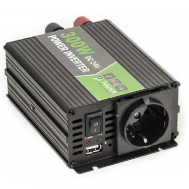 Автомобильный инвертор PowerPlant 24V/220V 300W, USB 5V 1A, HYM300-242 Фото 5