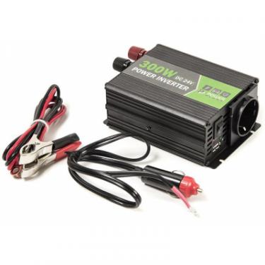 Автомобильный инвертор PowerPlant 24V/220V 300W, USB 5V 1A, HYM300-242 Фото 6