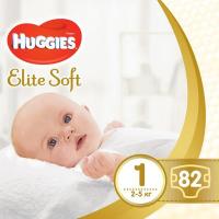 Подгузники Huggies Elite Soft 1 Mega (2-5 кг) 82 шт Фото