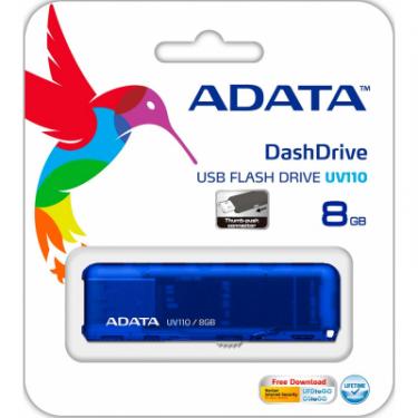 USB флеш накопитель ADATA 8GB DashDrive UV110 Blue USB 2.0 Фото 4