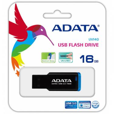 USB флеш накопитель ADATA 16GB UV140 Black+Blue USB 3.0 Фото 4