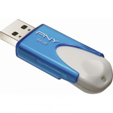 USB флеш накопитель PNY flash 64GB Attache4 Blue USB 3.0 Фото 2