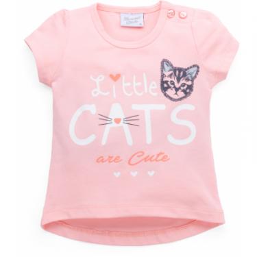 Набор детской одежды Breeze футболка с котиком и штанишки с кармашками Фото 1