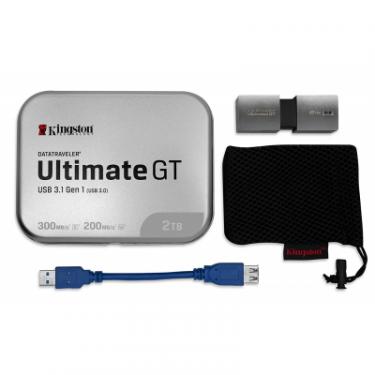 USB флеш накопитель Kingston 2TB DataTraveler Ultimate GT Metal Silver USB 3.1 Фото 6