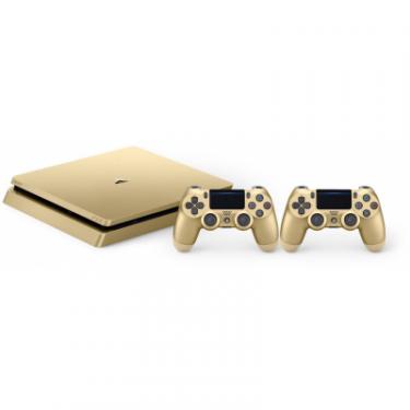 Игровая консоль Sony PlayStation 4 Slim 500GB Gold + Геймпад Sony Duals Фото 1