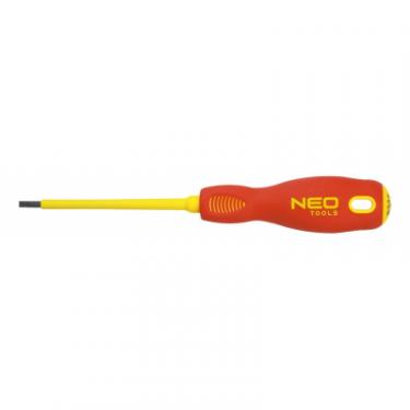 Отвертка Neo Tools шліцева 4.0 x 100 мм, (1000 В), CrMo Фото