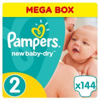 Подгузники Pampers New Baby-Dry Mini Размер 2 (3-6 кг), 144 шт Фото
