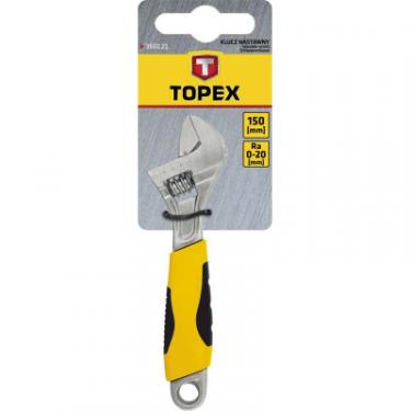 Ключ Topex разводной 150 мм диапазон 0-20 мм Фото 1