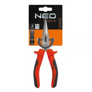 Плоскогубцы Neo Tools подовжені прямі, 160 мм (1000 В) Фото 1