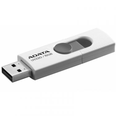 USB флеш накопитель ADATA 16GB UV220 White/Gray USB 2.0 Фото 1