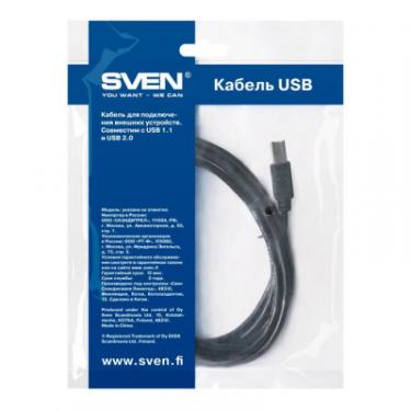 Кабель для принтера Sven USB 2.0 AM/BM 3.0m Фото 3