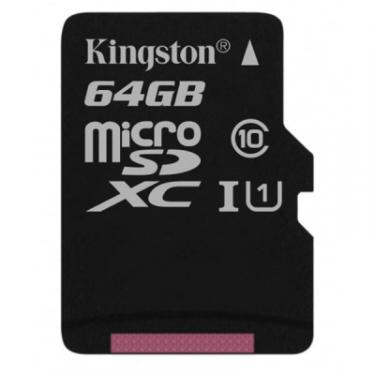 Карта памяти Kingston 64GB microSDXC class 10 UHS-I Canvas Select Фото 1