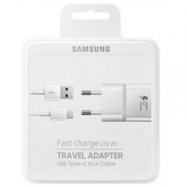 Зарядное устройство Samsung 2A + Type-C Cable (Fast Charging) White Фото 4