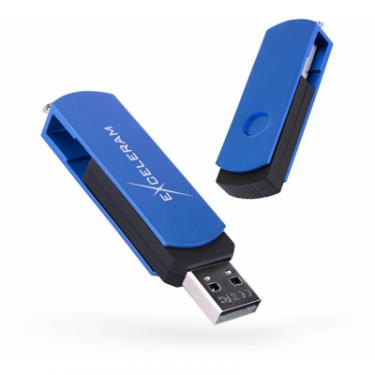 USB флеш накопитель eXceleram 32GB P2 Series Blue/Black USB 2.0 Фото