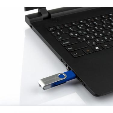 USB флеш накопитель eXceleram 8GB P1 Series Silver/Blue USB 2.0 Фото 6