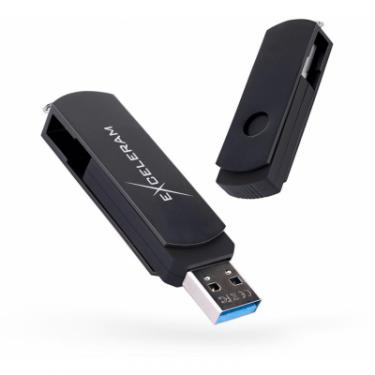 USB флеш накопитель eXceleram 64GB P2 Series Black/Black USB 3.1 Gen 1 Фото