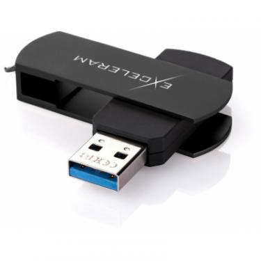 USB флеш накопитель eXceleram 64GB P2 Series Black/Black USB 3.1 Gen 1 Фото 1