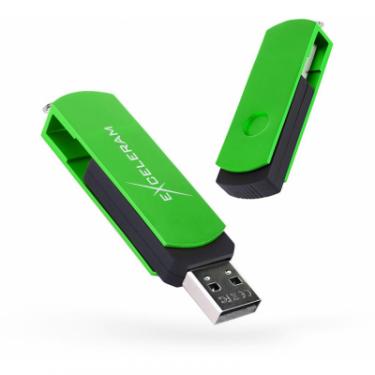 USB флеш накопитель eXceleram 64GB P2 Series Green/Black USB 2.0 Фото
