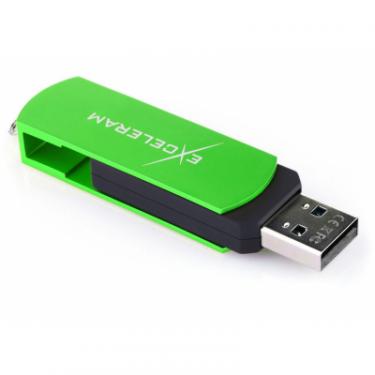 USB флеш накопитель eXceleram 64GB P2 Series Green/Black USB 2.0 Фото 4