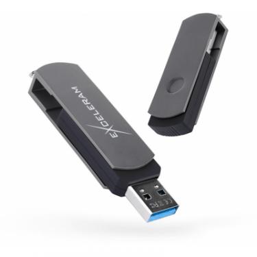USB флеш накопитель eXceleram 64GB P2 Series Gray/Black USB 3.1 Gen 1 Фото