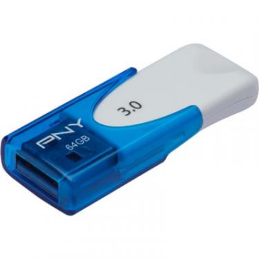 USB флеш накопитель PNY flash 64GB Attache4 Blue USB 3.0 Фото 1