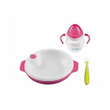 Набор детской посуды Nuvita 6м+ Розовый 3 предмета Фото