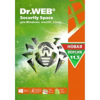 Антивирус Dr. Web Security Space, 2 ПК 1 год карт. конверт Фото