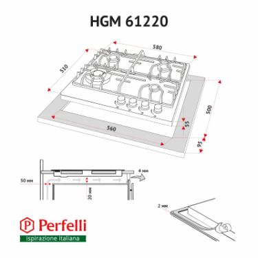 Варочная поверхность Perfelli HGM 61220 WH Фото 9