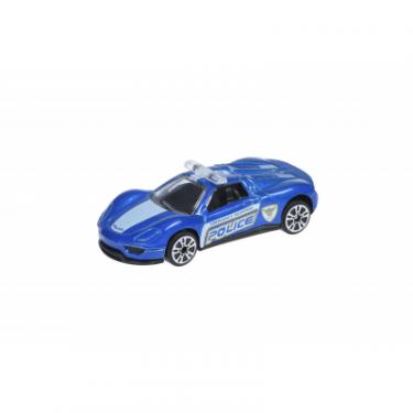 Спецтехника Same Toy Model Car Полиция синяя Фото